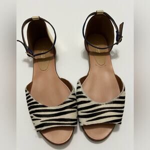 A. Giannetti Zebra print sandal Size 9 Made in Italy